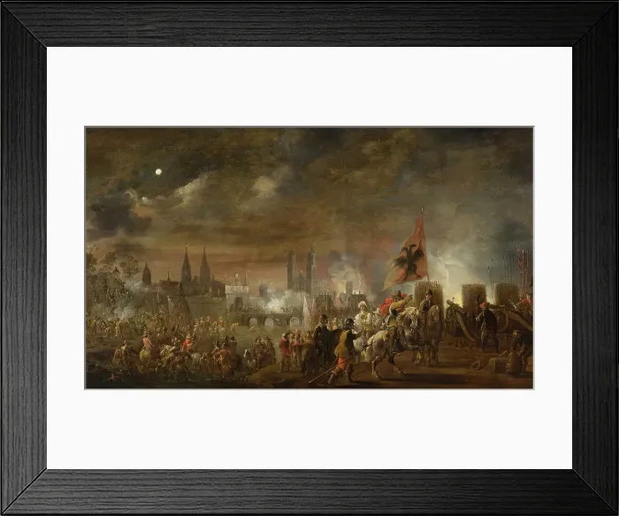 Framed Print : The Siege of Magdeburg, 1631, (1650). Creator: Pieter Meulener Framed Print : The Siege of Magdeburg, 1631, (1650). Creator: Pieter Meulener