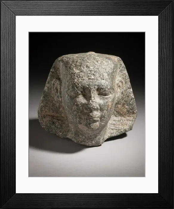 Framed Print : Royal Head, Probably King Nyuserre, 2474-2444 B.C.. Creator: Unknown Framed Print : Royal Head, Probably King Nyuserre, 2474-2444 B.C.. Creator: Unknown
