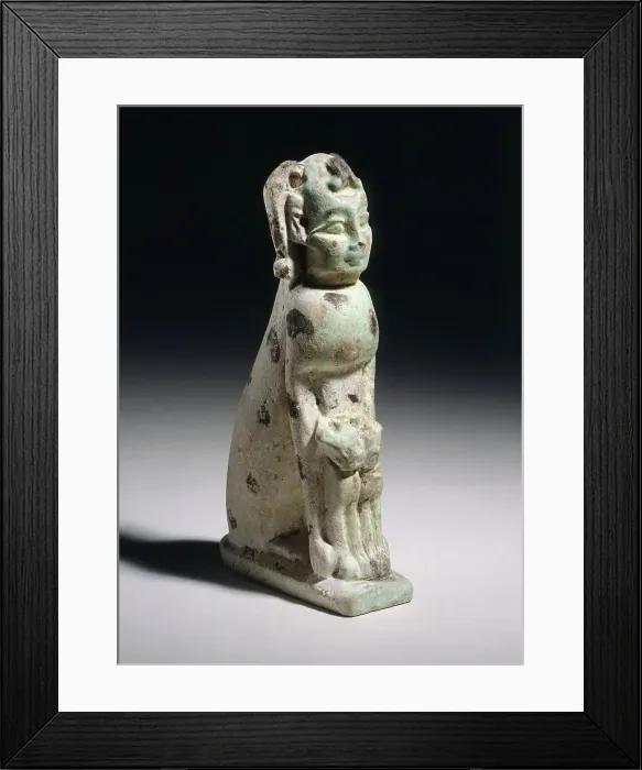 Framed Print : Human-Headed Cat, 7th-6th century B.C.. Creator: Unknown Framed Print : Human-Headed Cat, 7th-6th century B.C.. Creator: Unknown