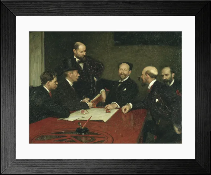 Framed Print : The Council of the Society of Artists, 1903. Creator: Sven Richard Bergh Framed Print : The Council of the Society of Artists, 1903. Creator: Sven Richard Bergh