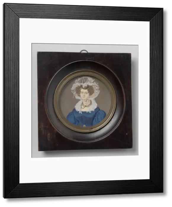 Framed Print : Portrait of a Woman, 1799-1867. Creator: Jan Lodewijk Jonxis Framed Print : Portrait of a Woman, 1799-1867. Creator: Jan Lodewijk Jonxis