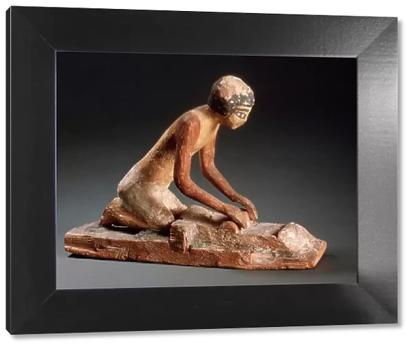 Model of a Woman Grinding Grain, 2134-1991 B.C.. Creator: Unknown
