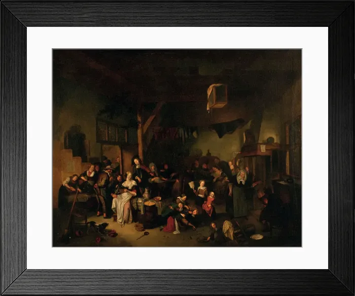 Framed Print : Tavern Scene, 1692. Creator: Richard Brakenburgh Framed Print : Tavern Scene, 1692. Creator: Richard Brakenburgh