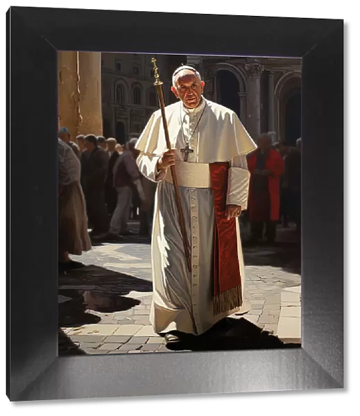 AI IMAGE - Portrait of Pope Francis, 2023. Creator: Heritage Images
