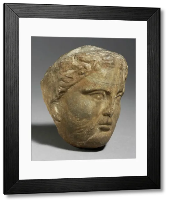 Framed Print : Face, Greco-Roman Peiod (305 BCE-641 CE). Creator: Unknown Framed Print : Face, Greco-Roman Peiod (305 BCE-641 CE). Creator: Unknown
