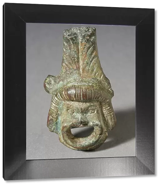 Theater Mask Figurine, Greco-Roman Period (200 B.C.-A.D. 395 ). Creator: Unknown