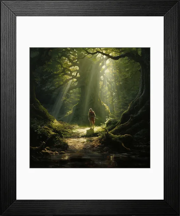 Framed Print : AI IMAGE - Illustration of Robin Hood, 2023. Creator: Heritage Images Framed Print : AI IMAGE - Illustration of Robin Hood, 2023. Creator: Heritage Images