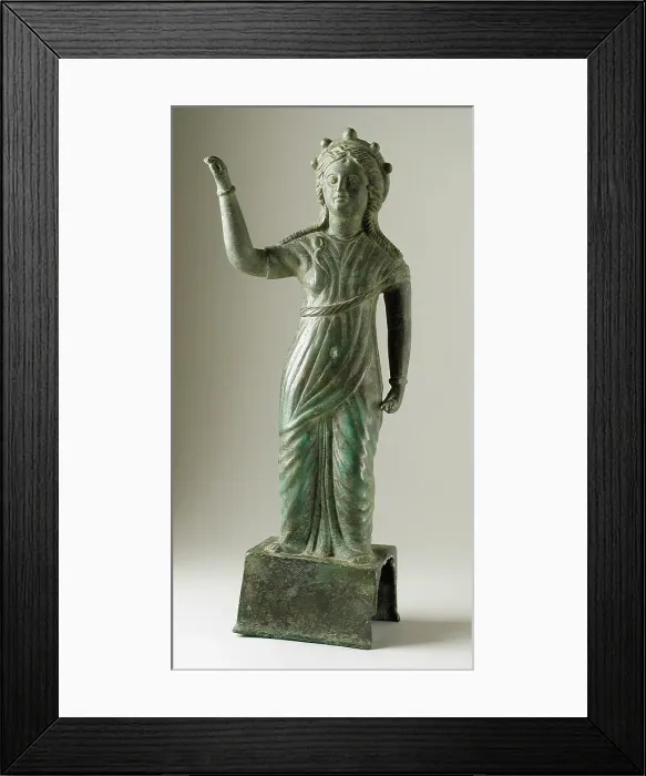 Framed Print : Statuette of a Goddess, Greco-Roman Period (200 BCE-200 CE) or modern. Creator: Unknown