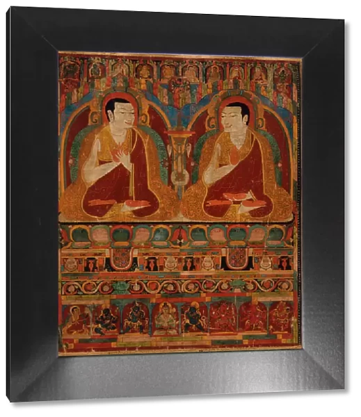 Portrait of Two Taklung Lamas, 13th century. Creator: Anon