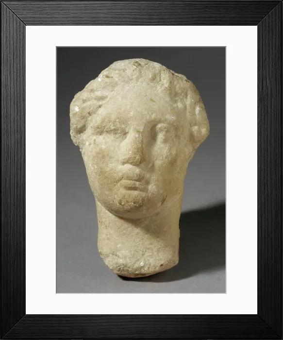 Framed Print : Head, Greco-Roman Period (305 BCE-337 CE). Creator: Unknown Framed Print : Head, Greco-Roman Period (305 BCE-337 CE). Creator: Unknown