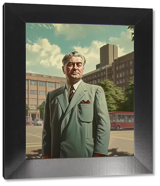 AI IMAGE - Portrait of Aneurin Bevan, c1950s, (2023). Creator: Heritage Images