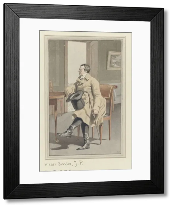 Framed Print : Portrait of Pieter Bzn Barbiers, 1795-1813. Creator: Joannes Pieter Visser Bender Framed Print : Portrait of Pieter Bzn Barbiers, 1795-1813. Creator: Joannes Pieter Visser Bender