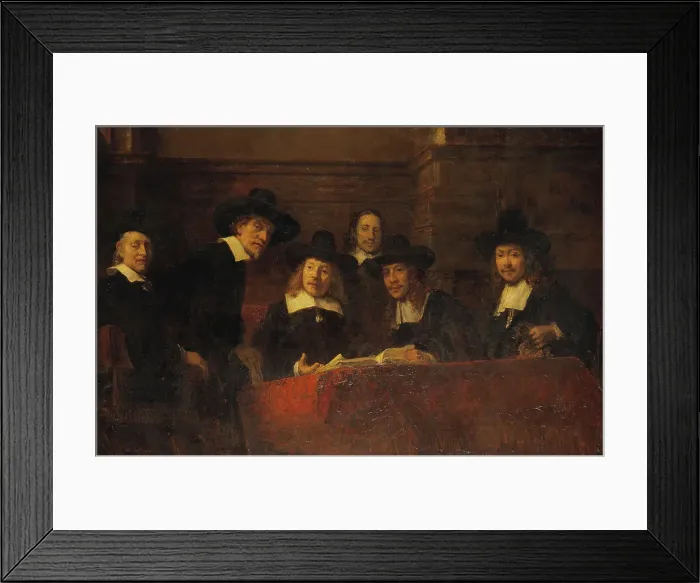Framed Print : Staalmeesters. After Rembrandt, from 1876 until 1877. Creator: Ernst Josephson Framed Print : Staalmeesters. After Rembrandt, from 1876 until 1877. Creator: Ernst Josephson