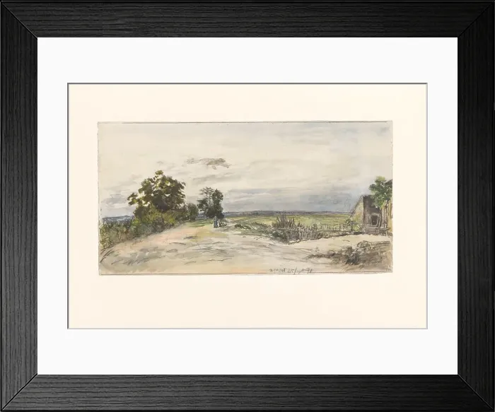 Framed Print : Landscape near Nevers, 1871. Creator: Johan Barthold Jongkind Framed Print : Landscape near Nevers, 1871. Creator: Johan Barthold Jongkind