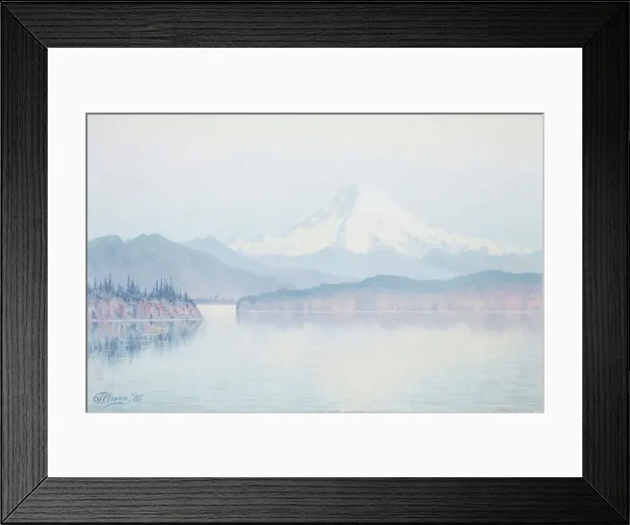 Framed Print : View of Mt. Rainier (image 2 of 2), 1886. Creator: Grafton Tyler Brown Framed Print : View of Mt. Rainier (image 2 of 2), 1886. Creator: Grafton Tyler Brown