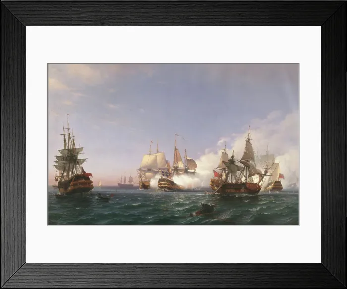 Framed Print : The Öland Fighting with English Men-of-War in 1704, 1870. Creator: Albert Berg. The Öland Fighting with English Men-of-War in 1704, 1870. Creator: Albert Berg Framed Print : The Öland Fighting with English Men-of-War in 1704, 1870. Creator: Albert Berg. The Öland Fighting with English Men-of-War in 1704, 1870. Creator: Albert Berg