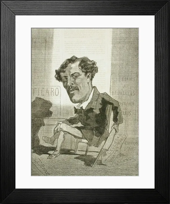 Framed Print : Jean Rousseau, 1857. Creator: Félicien Rops Framed Print : Jean Rousseau, 1857. Creator: Félicien Rops