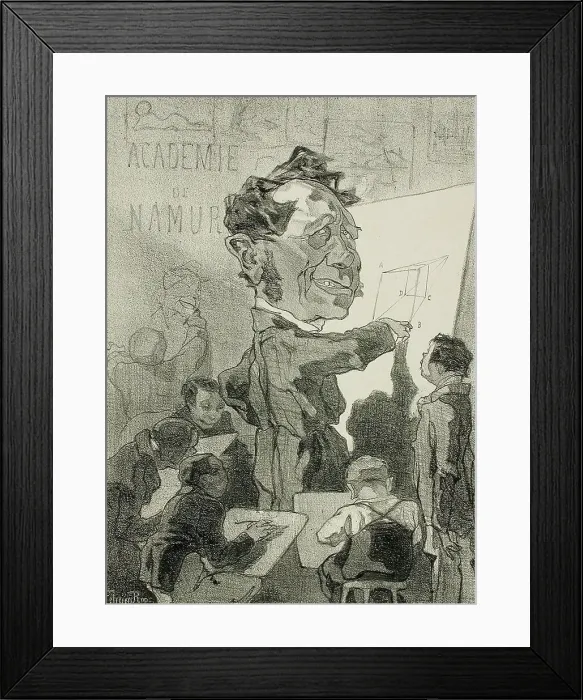 Framed Print : Ferdinand Marinus, 1857. Creator: Félicien Rops Framed Print : Ferdinand Marinus, 1857. Creator: Félicien Rops