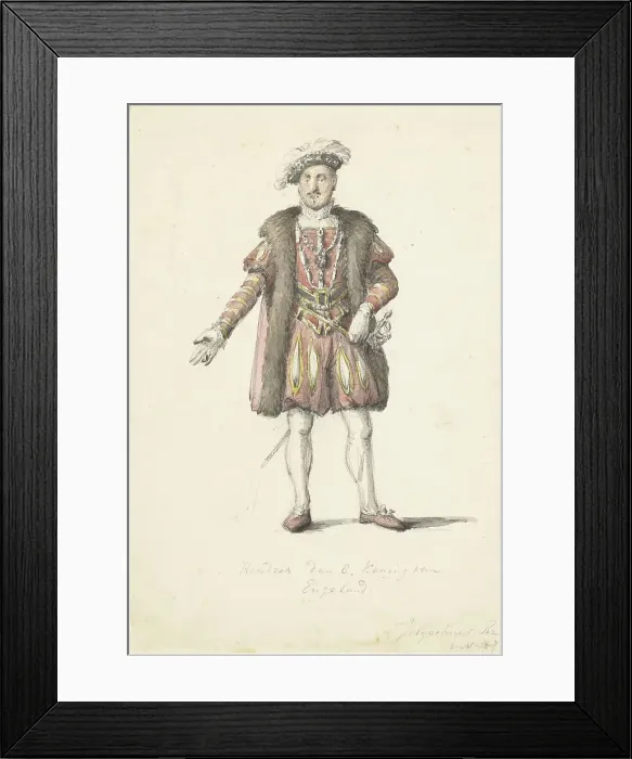 Framed Print : An actor as King Henry VIII of England, 1780-1836. Creator: Johannes Jelgerhuis Framed Print : An actor as King Henry VIII of England, 1780-1836. Creator: Johannes Jelgerhuis