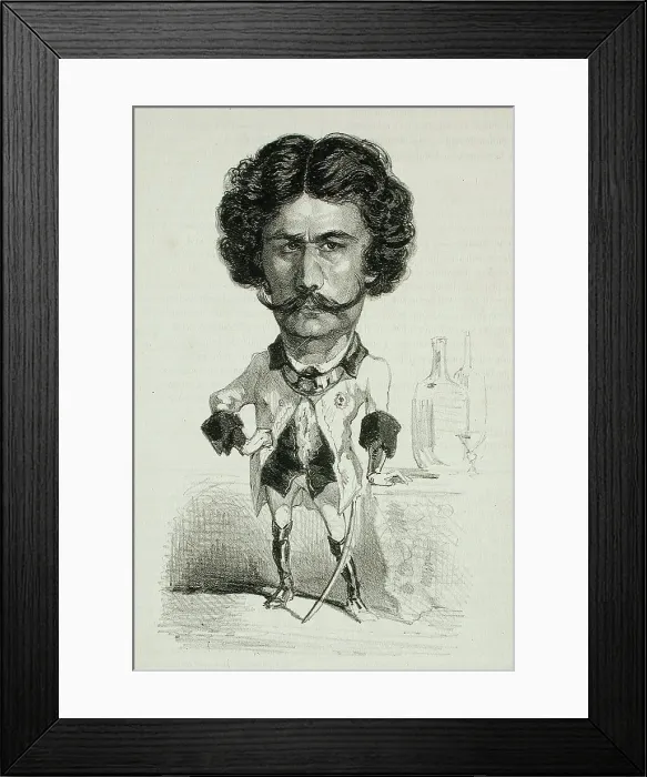 Framed Print : Barielle, 1856. Creator: Félicien Rops