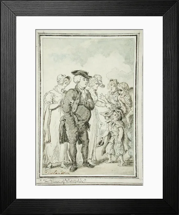 Framed Print : The Vicar of Wakefield, c1817. Creator: Thomas Rowlandson Framed Print : The Vicar of Wakefield, c1817. Creator: Thomas Rowlandson
