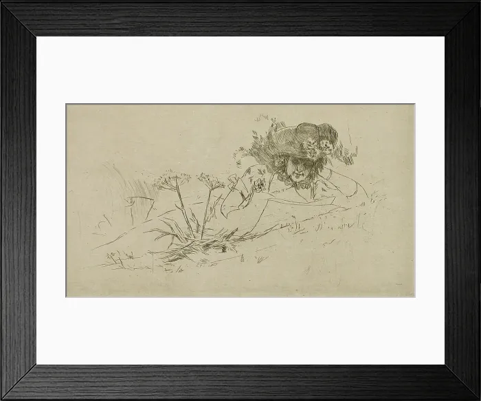 Framed Print : Printemps, c1882. Creator: Félicien Rops Framed Print : Printemps, c1882. Creator: Félicien Rops