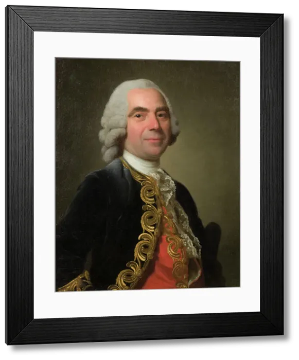 Framed Print : Portrait of a Cavalier, 1766. Creator: Alexander Roslin Framed Print : Portrait of a Cavalier, 1766. Creator: Alexander Roslin