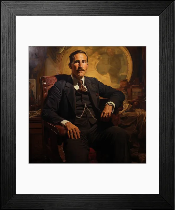 Framed Print : AI IMAGE - Portrait of Howard Carter, 1930s, (2023). Creator: Heritage Images Framed Print : AI IMAGE - Portrait of Howard Carter, 1930s, (2023). Creator: Heritage Images