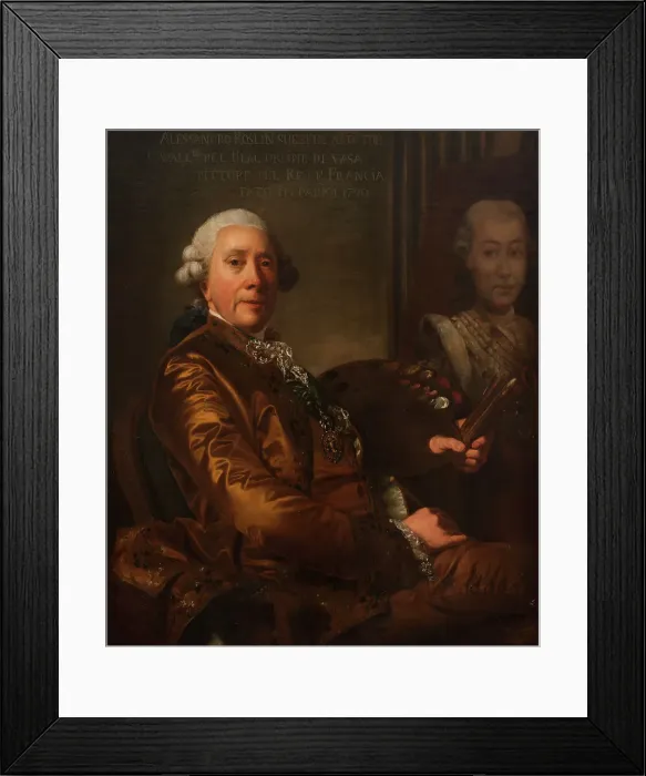 Framed Print : Self portrait, c1780s. Creator: Alexander Roslin Framed Print : Self portrait, c1780s. Creator: Alexander Roslin