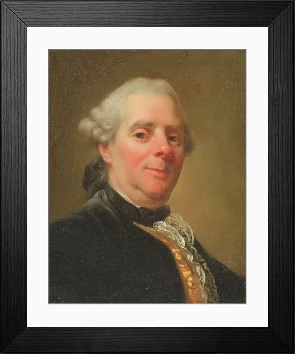Framed Print : Self portrait, 1785. Creator: Alexander Roslin Framed Print : Self portrait, 1785. Creator: Alexander Roslin