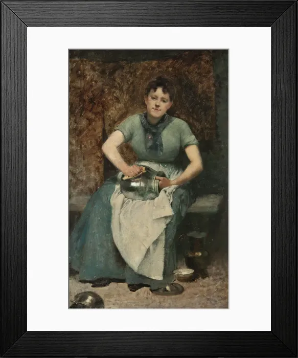 Framed Print : The Servant, 19th century. Creator: Jean Alexandre Joseph Falguiere Framed Print : The Servant, 19th century. Creator: Jean Alexandre Joseph Falguiere