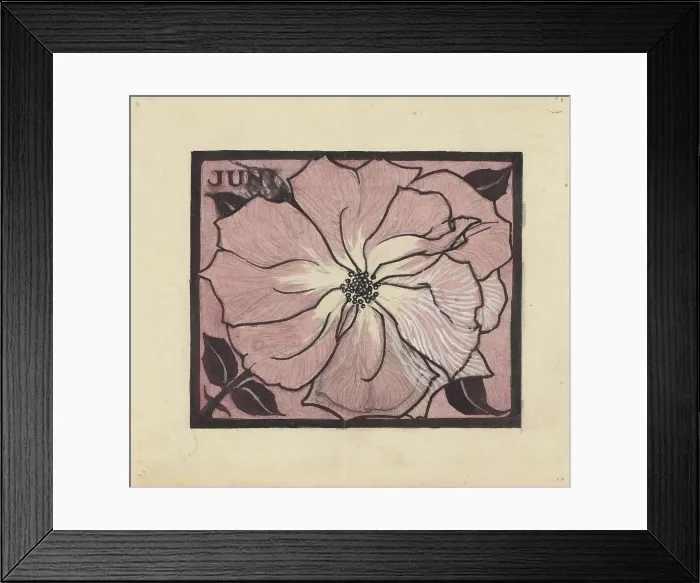 Framed Print : Flower, 1887-1924. Creator: Julie de Graag Framed Print : Flower, 1887-1924. Creator: Julie de Graag