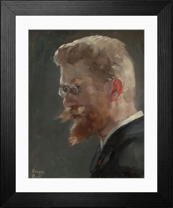 Framed Print : Peder Severin Kröyer (1851-1909), c1880s. Creator: Alfred Philippe Roll Framed Print : Peder Severin Kröyer (1851-1909), c1880s. Creator: Alfred Philippe Roll