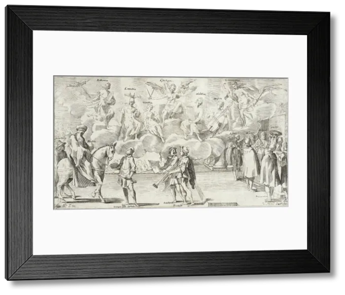 Framed Print : Trades Practiced in Bologna, c1640. Creators: Francesco Curti, Agostino Parisini