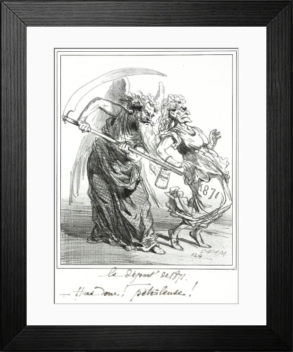 Framed Print : Le Départ de 1871. Creator: Cham Framed Print : Le Départ de 1871. Creator: Cham