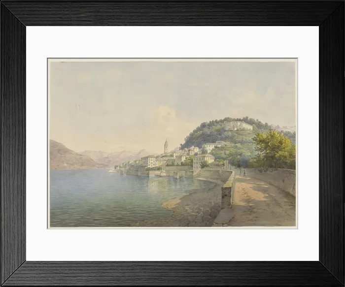 Framed Print : Bellagio on Lake Como, 1824-1888. Creator: Karoly Lajos Libay Framed Print : Bellagio on Lake Como, 1824-1888. Creator: Karoly Lajos Libay