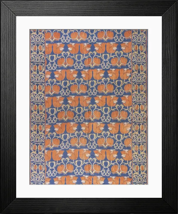 Framed Print : Bed cover, Designed c1888. Creators: Charles Francis Annesley Voysey, G. P. and J. Baker, Ltd Framed Print : Bed cover, Designed c1888. Creators: Charles Francis Annesley Voysey, G. P. and J. Baker, Ltd