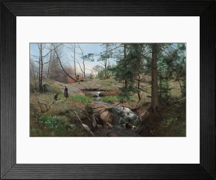 Framed Print : Spring in the Country, 1888. Creator: Sven Alfred Thorne Framed Print : Spring in the Country, 1888. Creator: Sven Alfred Thorne