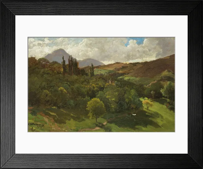 Framed Print : Southern Mountain Landscape. Creator: Alfred Wahlberg Framed Print : Southern Mountain Landscape. Creator: Alfred Wahlberg
