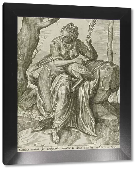 Chastity, 1560. Creator: Cornelis Cort