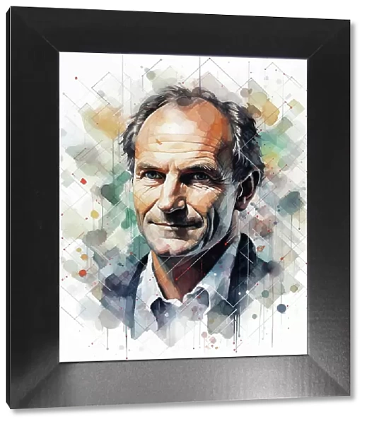 AI IMAGE - Portrait of Tim Berners-Lee, 2010s, (2023). Creator: Heritage Images