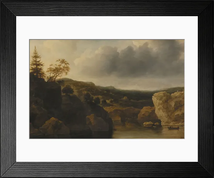 Framed Print : Shore with Steep Cliffs, 1648. Creator: Allart van Everdingen Framed Print : Shore with Steep Cliffs, 1648. Creator: Allart van Everdingen