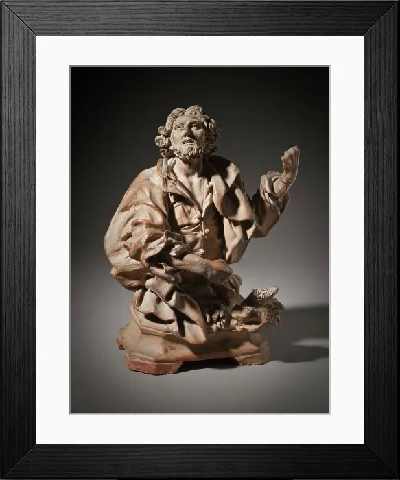 Framed Print : Bust of a Saint (Possibly Saint Longinus), Model for a Reliquary (image 1 of 6), Late 18th century. Creator: Giuseppe Sanmartino Framed Print : Bust of a Saint (Possibly Saint Longinus), Model for a Reliquary (image 1 of 6), Late 18th century. Creator: Giuseppe Sanmartino