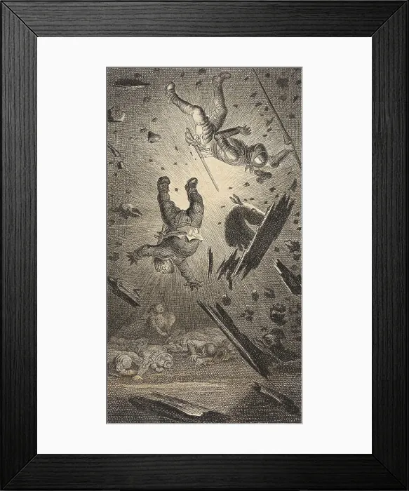 Framed Print : Plate XIII from Life and Adventures of the Knight Don Quixote de la Mancha, 1780. Creator: Daniel Berger Framed Print : Plate XIII from Life and Adventures of the Knight Don Quixote de la Mancha, 1780. Creator: Daniel Berger