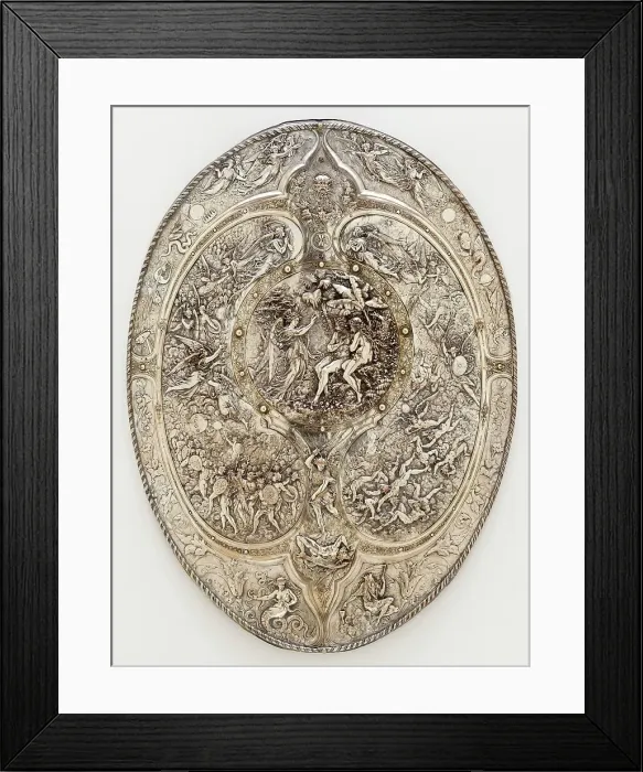 Framed Print : Milton Shield, 1866. Creators: Léonard Morel-Ladeuil, Elkington & Company. Milton Shield, 1866. Creators: Léonard Morel-Ladeuil, Elkington & Company Framed Print : Milton Shield, 1866. Creators: Léonard Morel-Ladeuil, Elkington & Company. Milton Shield, 1866. Creators: Léonard Morel-Ladeuil, Elkington & Company