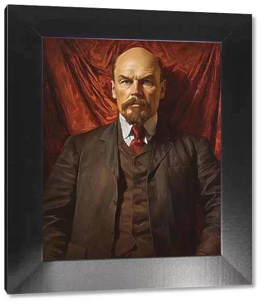 AI IMAGE - Portrait of Vladimir Lenin, 1910s, (2023). Creator: Heritage Images