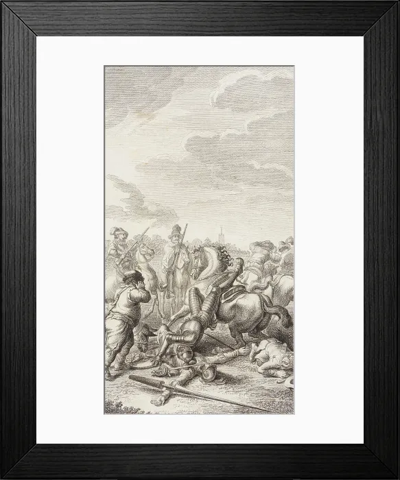 Framed Print : Plate XXIV from Life and Adventures of the Knight Don Quixote de la Mancha, 1780. Creator: Daniel Berger Framed Print : Plate XXIV from Life and Adventures of the Knight Don Quixote de la Mancha, 1780. Creator: Daniel Berger