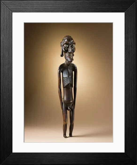 Framed Print : Ancestor Figure (moai kavakava) (image 1 of 3), c.1830. Creator: Unknown Framed Print : Ancestor Figure (moai kavakava) (image 1 of 3), c.1830. Creator: Unknown