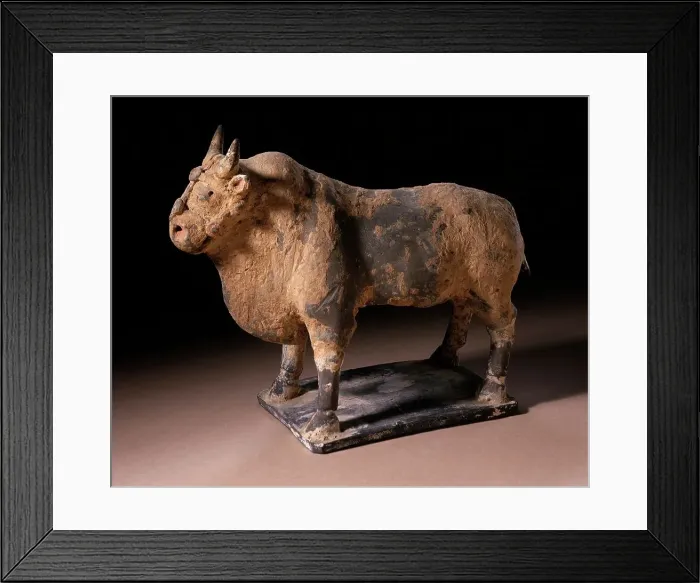 Framed Print : Funerary Sculpture of an Ox, between 386 and 534. Creator: Unknown Framed Print : Funerary Sculpture of an Ox, between 386 and 534. Creator: Unknown