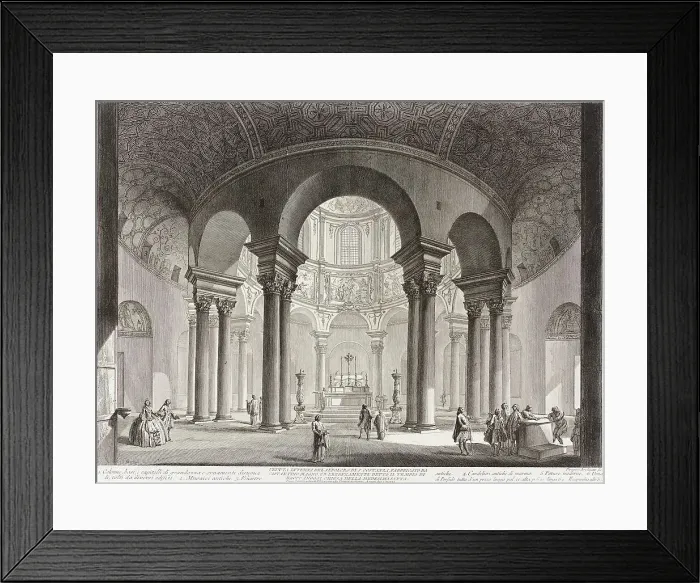 Framed Print : View of the interior of the Tomb of Saint Costanza, built by Constantine the Great... c1760-1778. Creator: Giovanni Battista Piranesi